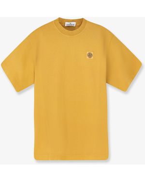 Stone Island Organic Cotton T-Shirt - Yellow