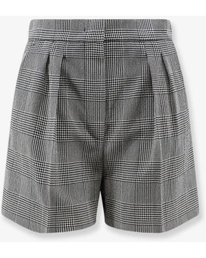 Max Mara Mxmagoraio Virgin Wool Shorts - Grey