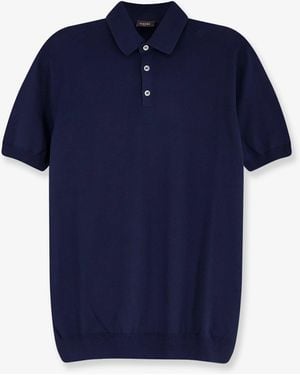 NUGNES 1920 Cotton Polo Shirt - Blue