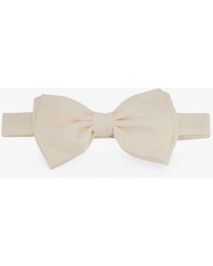 Lardini Satin Bow Tie - Natural