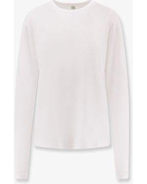 TOTEME Classic Long-Sleeve Lyocell And Cotton T-Shirt - White