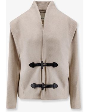 Isabel Marant Toria Wool And Cashmere Coat - White
