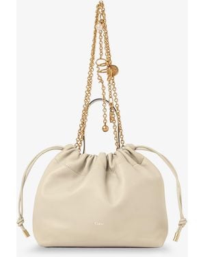 Chloé Chloé Icons Leather Crossbody Bag - Natural