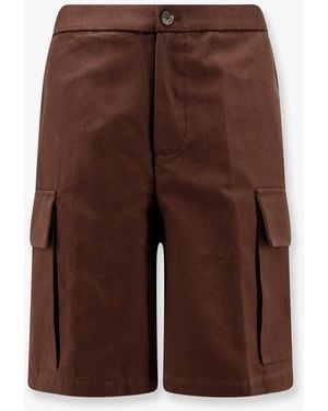 Hevò Cotton Bermuda Shorts - Brown