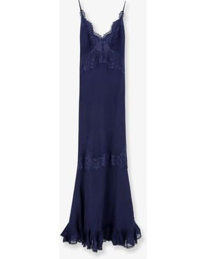 Self-Portrait Georgette Maxi Dress - Blue