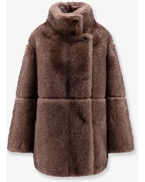 VALENTINI 1972 Faux Fur Jacket - Brown