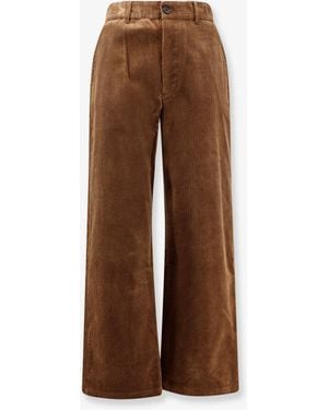 DUNST Corduroy Trousers - Brown