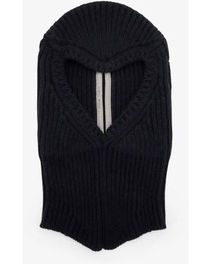 Rick Owens Porteville Cashmere And Wool Blend Balaclava - Blue