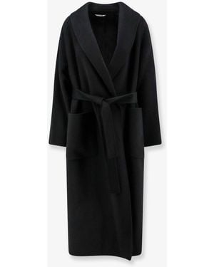 Hevò Alliste Wool Coat - Black