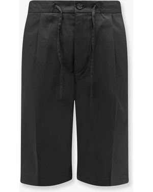 Hevò Torre Lapillo Cotton Shorts - Black