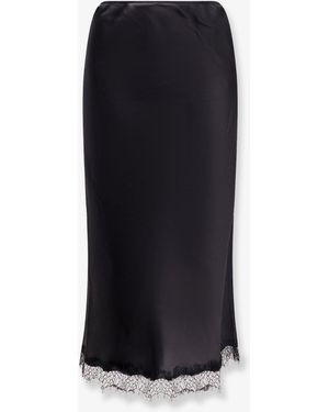 R2W Savia Silk Skirt - Black