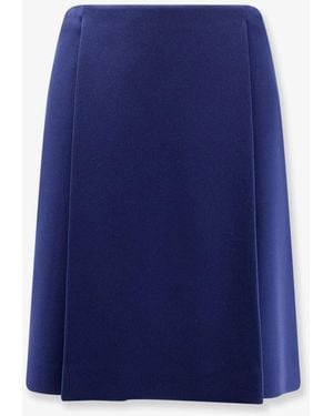 Miu Miu Skirt With Pleats - Blue