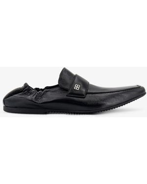 Balenciaga Palermo Bb Leather Leafers - White