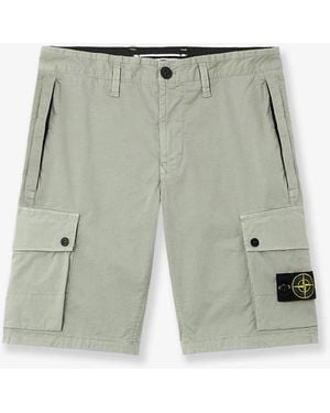 Stone Island Organic Cotton Shorts - Green