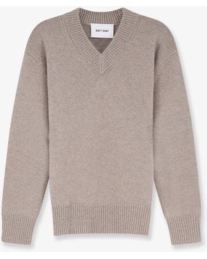 Soft Goat Cashmere Jumper - Grey