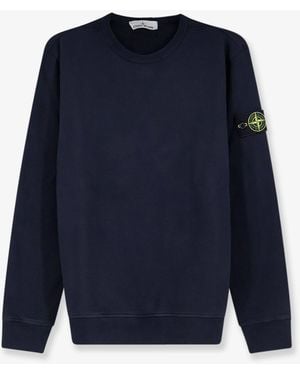 Stone Island Organic Cotton Sweatshirt - Blue
