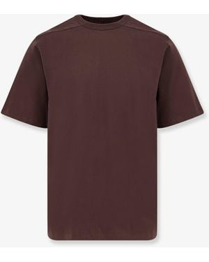Rick Owens Brad T Cotton T-Shirt - Red
