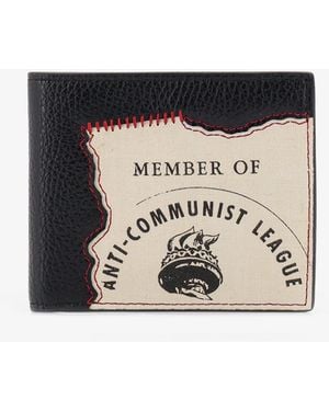 Enfants Riches Deprimes Anti Communist League Leather Wallet - White