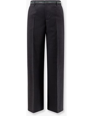 Gucci Wool Pants With Detail - Blue