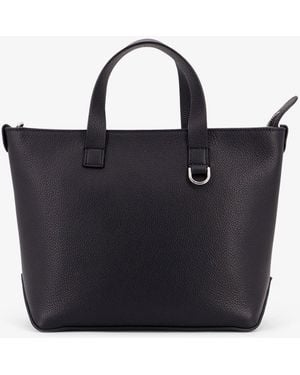 Fendi Leather Small Shopping Bag - Blue