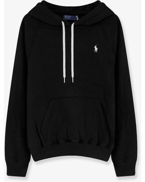 Polo Ralph Lauren Cotton Blend Sweatshirt With Embroidered Logo - Black