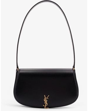 Saint Laurent Voltaire Mini Leather Shoulder Bag - White