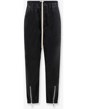 Rick Owens Tecuatl Track Cotton Blend Pants - Black