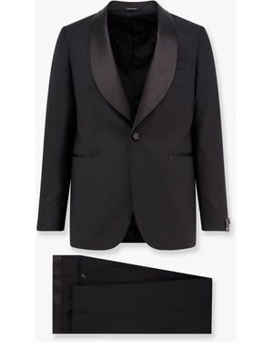 Tagliatore Wool Tuxedo - Black