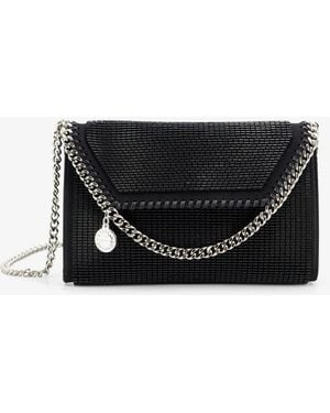 Stella McCartney Falabella Sequin Crossbody Bag - Gray