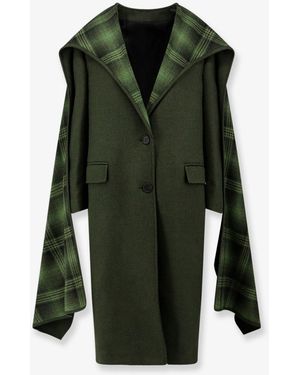 The Attico Wool Blend Coat - Green