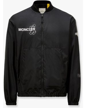 Moncler Genius Ostria 7 Moncler Frgmt Hiroshi Fujiwara Jacket With Maxi Print - Black