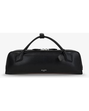 Alaïa Le Teckel Suede Clutch Bag - Black
