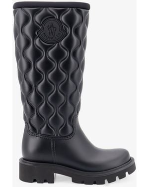 Moncler Stivali Da Pioggia Kickstream Quilt - Nero