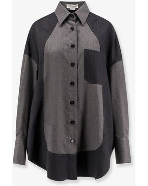 Stella McCartney Oversized Wool Shirt - Grey