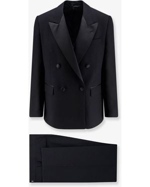Lardini Soiree Viscose And Silk Tuxedo - Blue