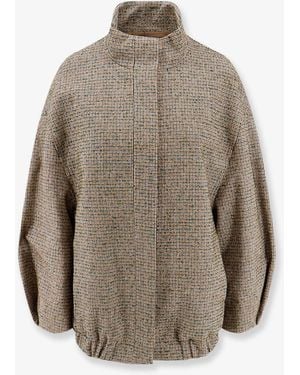Dries Van Noten Voles Cotton Wool Blend Jacket - Grey
