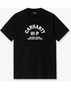 Carhartt S/S Column Cotton T-Shirt - Black