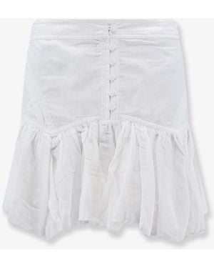 Isabel Marant Daneen Organic Cotton And Viscose Skirt - White