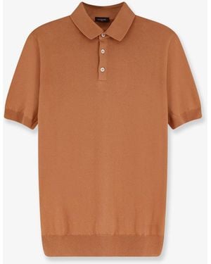NUGNES 1920 Cotton Polo Shirt - Brown