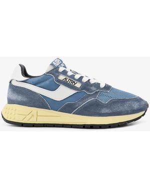 Autry Reelwind Low Mesh And Suede Trainers - Blue