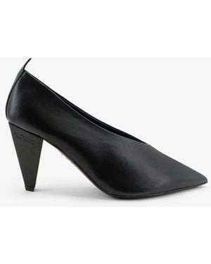 Loewe Origami Cubic Leather Pumps - Black