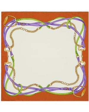 Gucci Silk Foulard - White