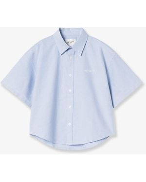 Carhartt S/S Kaia Cotton Shirt - Blue