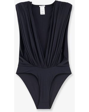 Amazuìn Stretch Jersey Nikita Bodysuit Top - Blue
