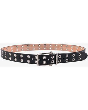 McQueen Leather Belt - White