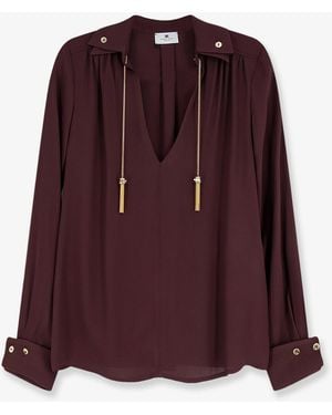 Elisabetta Franchi Shirt Viscose - Purple