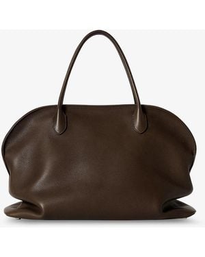 The Row Agnes 15 Leather Shoulder Bag - Brown