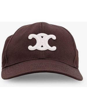Celine Triomphe Cotton Hat - Brown