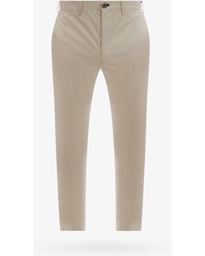 Incotex Tight Fit Sustainable Cotton Trouser - Natural