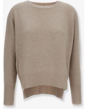 Lisa Yang Mila Cashmere Sweater With Ribbed Knit - Natural